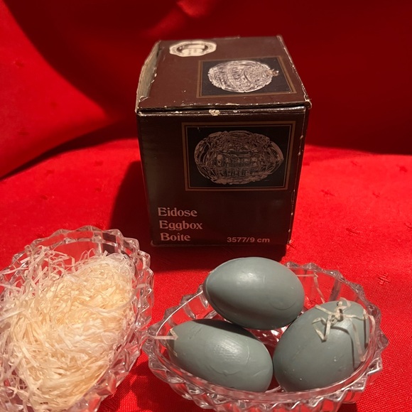 Vintage German Elegant Crystal Egg - Picture 6 of 8